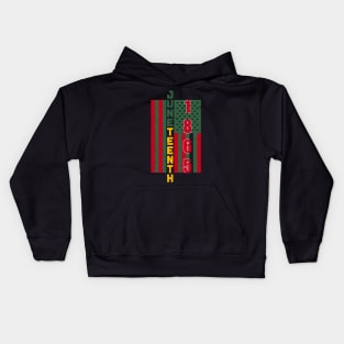 Juneteenth American Flag Kids Hoodie